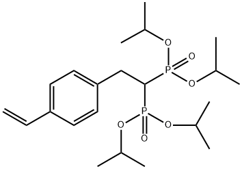 P,P′-[2-(4-乙烯基苯基)亚乙基]双-P,P,P′,P′-四(1-甲基乙基)膦酸酯 结构式