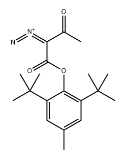 Butanoic acid, 2-diazo-3-oxo-, 2,6-bis(1,1-dimethylethyl)-4-methylphenyl ester 结构式