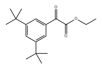 Benzeneacetic acid, 3,5-bis(1,1-dimethylethyl)-α-oxo-, ethyl ester 结构式