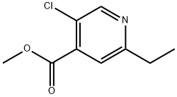 5-氯-2-乙基异烟酸甲酯 结构式