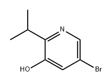 5-Bromo-2-isopropylpyridin-3-ol 结构式