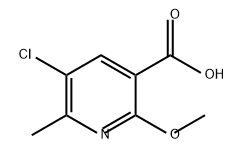 5-chloro-2-methoxy-6-methylpyridine-3-carboxylic acid 结构式