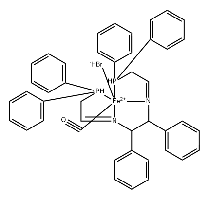 BROMOCARBONYL[(1S,2S)-2,3-DIPHENYLETHYLENEDIAMINE-N,N'-BIS(2-DIPHENYLPHOSPHINOETHYLLIDENE)]IRON(II)TETRAPHENYLBORATE,FEATHER-IICATALYST 结构式