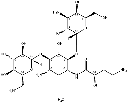 阿米卡星水合物 结构式
