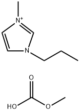 1-甲基-3-丙基咪唑甲基碳酸酯 溶液 结构式