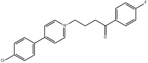 N-(4'-fluorobutyrophenone)-4-(4-chlorophenyl)pyridinium 结构式