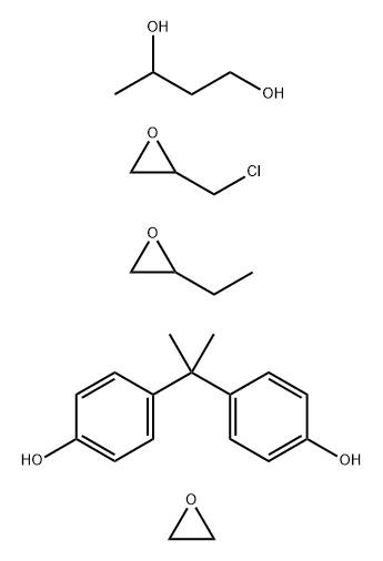 1,3-Butanediol, polymer with (chloromethyl)oxirane, ethyloxirane, 4,4'-(1-methylethylidene)bis[phenol] and oxirane 结构式