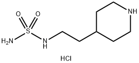 2-(4-哌啶基)乙基]氨基磺酰胺盐酸盐 结构式