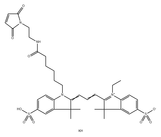 Sulfo-Cyanine3 maleimide 结构式