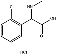 2-(2-氯苯基)-2-(甲氨基)乙酸盐酸盐 结构式