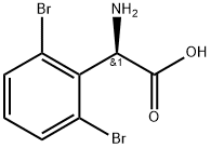 (2R)-2-amino-2-(2,6-dibromophenyl)acetic acid 结构式