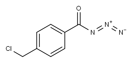 Benzoyl azide, 4-(chloromethyl)- 结构式