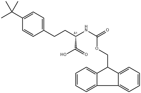 N-FMOC-L-HOMOPHE(4-TBU)-OH 结构式