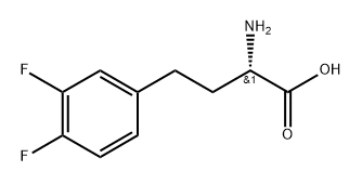 (S)-a-Amino-3,4-difluorobenzenebutanoic acid 结构式