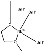 溴化铌(III)乙二醇二甲醚复合物 结构式