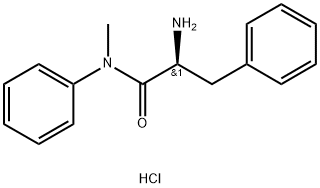 (2S)-2-氨基-N-甲基-N,3-二苯基丙酰胺盐酸盐 结构式