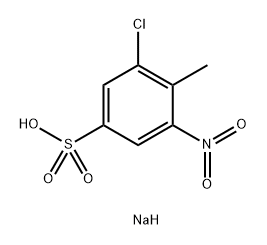 3-氯-4-甲基-5-硝基笨磺酸钠 结构式