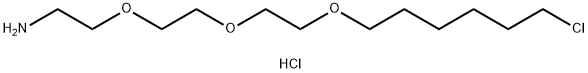 2-[2-[2-[(6-氯己基)氧基]乙氧基]乙氧基]-乙胺盐酸盐 结构式