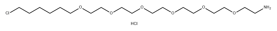 氯-C6-六聚乙二醇-氨基盐酸盐 结构式