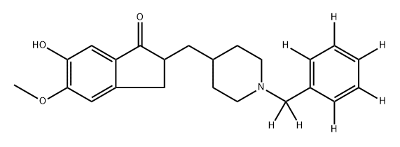 [2H7]-6-O-去甲基多奈哌齐 结构式