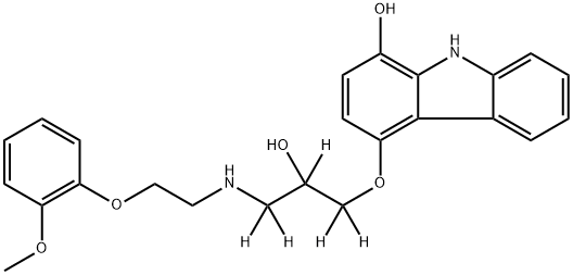 2H5]-1-羟基卡维地洛 结构式