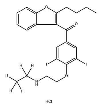 [2H5]-N-脱乙基胺碘酮盐酸盐 结构式
