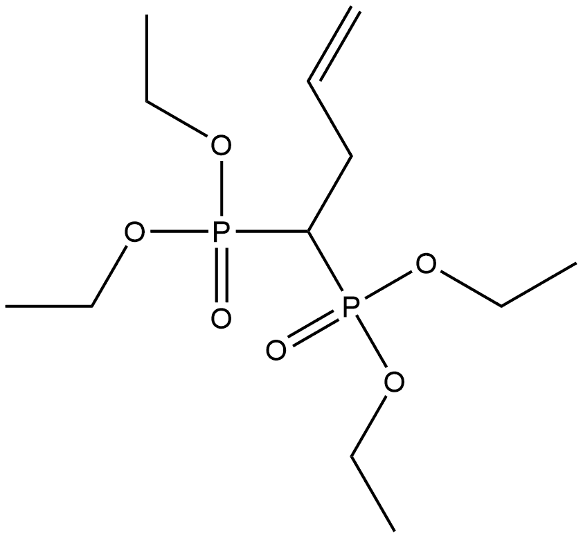 tetraethyl but-3-enylidene-1,1-bisphosphonate 结构式