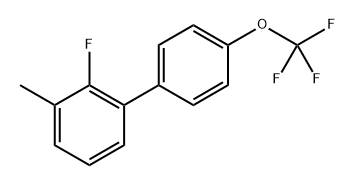 2-fluoro-3-methyl-4'-(trifluoromethoxy)-1,1'-biphenyl 结构式