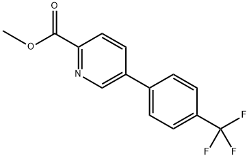 methyl 5-(4-(trifluoromethyl)phenyl)picolinate 结构式