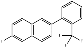 2-Fluoro-6-[2-(trifluoromethyl)phenyl]naphthalene 结构式