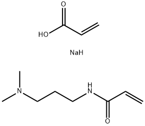 2-Propenoic acid, sodium salt, polymer with N-3-(dimethylamino)propyl-2-propenamide 结构式