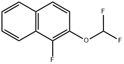 2-(Difluoromethoxy)-1-fluoronaphthalene 结构式