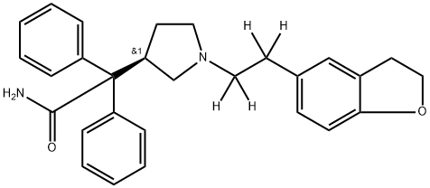 (R)-Darifenacin-d4 结构式