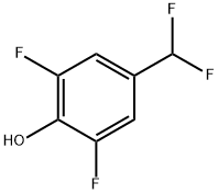 4-(二氟甲基)-2,6-二氟苯酚 结构式