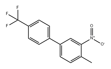 4-甲基-3-硝基-4'-(三氟甲基)-1,1'-联苯 结构式