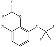 1-chloro-2-(difluoromethoxy)-3-(trifluoromethoxy)benzene 结构式