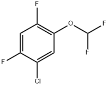 1-chloro-5-(difluoromethoxy)-2,4-difluorobenzene 结构式