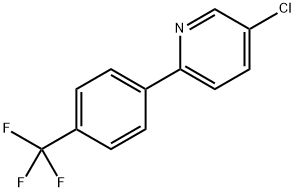 5-chloro-2-(4-(trifluoromethyl)phenyl)pyridine 结构式