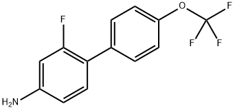 2-Fluoro-4'-(trifluoromethoxy)-[1,1'-biphenyl]-4-amine 结构式