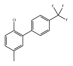 2-Chloro-5-methyl-4'-(trifluoromethyl)-1,1'-biphenyl 结构式