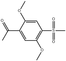 1-[2,5-Dimethoxy-4-(methylsulfonyl)phenyl]ethanone 结构式