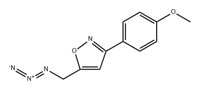 Isoxazole, 5-(azidomethyl)-3-(4-methoxyphenyl)- 结构式