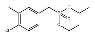 4-氯-3-甲基苄基膦酸二乙酯 结构式