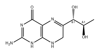 2-氨基-6-((1S,2R)-1,2-二羟丙基)-7,8-二氢蝶呤-4(3H)-酮 结构式