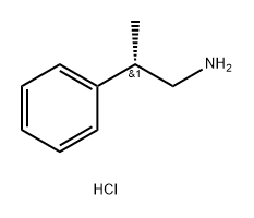 Benzeneethanamine, β-methyl-, hydrochloride (1:1), (βS)- 结构式