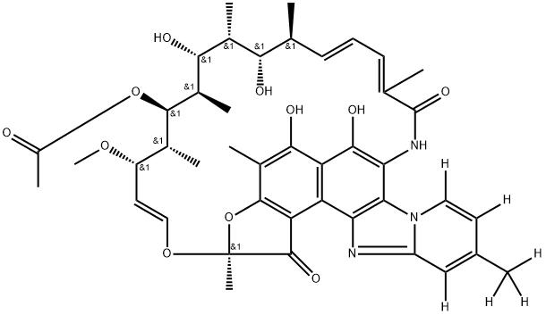 利福昔明-D6 结构式