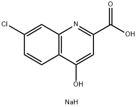 7-氯犬尿喹啉酸 钠盐 结构式
