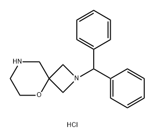 2-Benzhydryl-5-oxa-2,8-diaza-spiro[3.5]nonane dihydrochloride 结构式