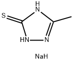 3H-1,2,4-TRIAZOLE-3-THIONE, 1,2-DIHYDRO-5-METHYL-, SODIUM SALT (1:2) 结构式