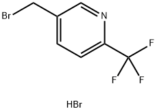 2-三氟甲基-5-溴甲基吡啶 氢溴酸盐 结构式